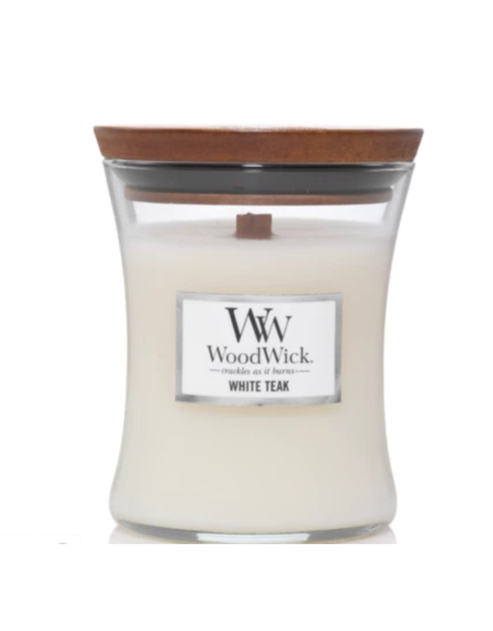 White teak - Medium Hourglass Candle