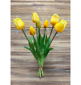 19" Yellow Fresh Touch Tulip Bunch