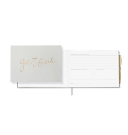 Guest Book w/Pen - Gray