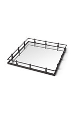 Christa 22x22 Black Metal Tray