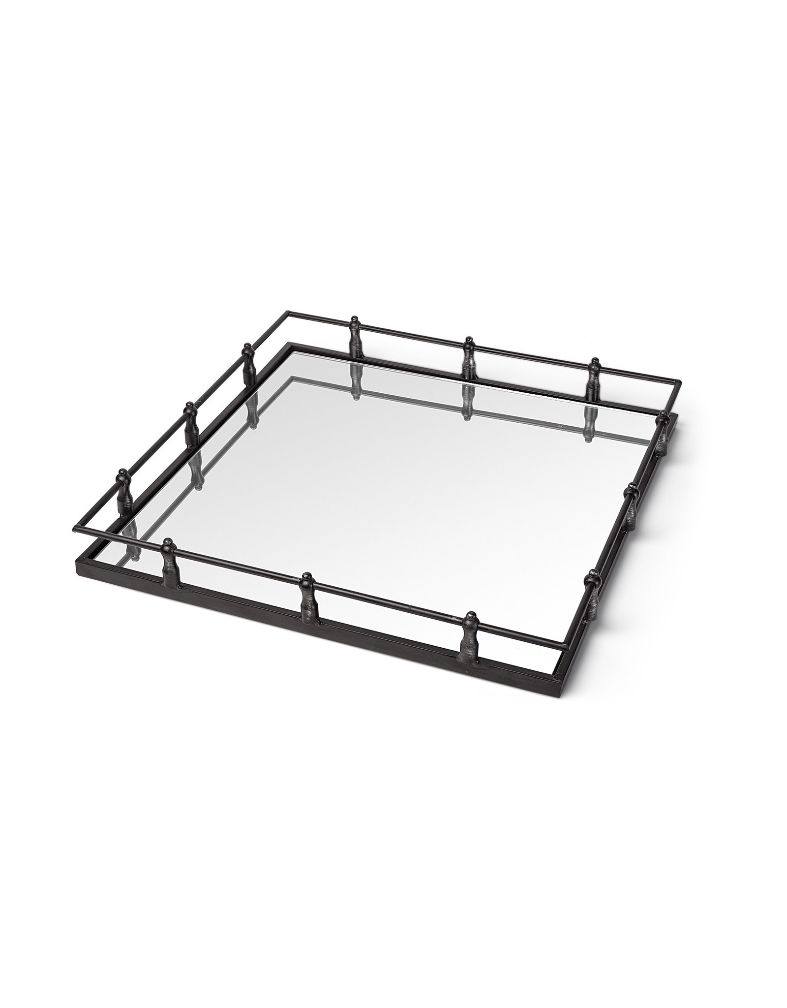 Christa 22x22 Black Metal Tray