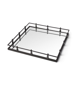 Christa 22x22 Black Metal Tray
