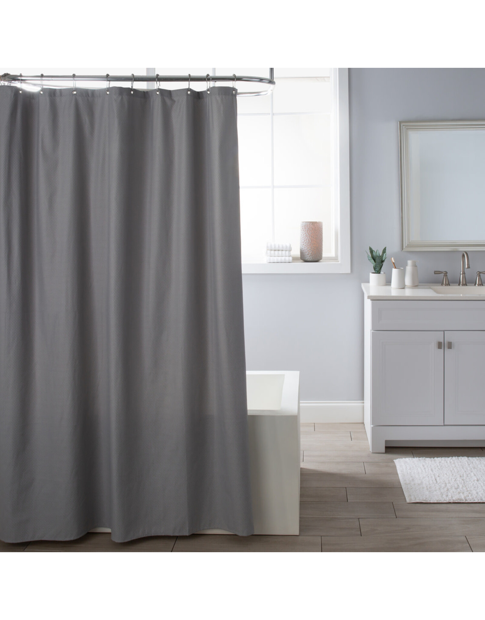 Delano Shower Liner/Curtain - Grey 70"x72"