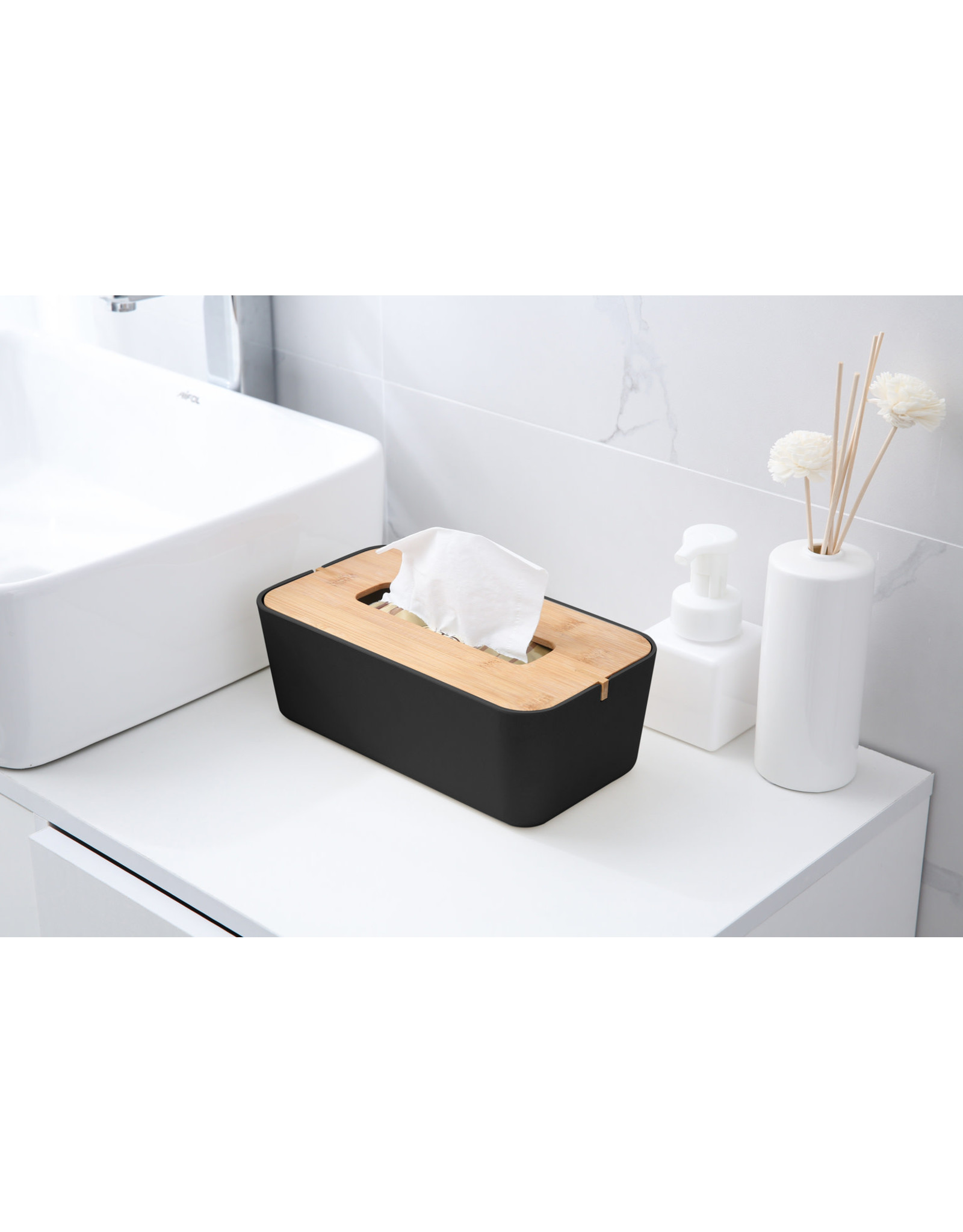 Stowe Tissue Box - Black