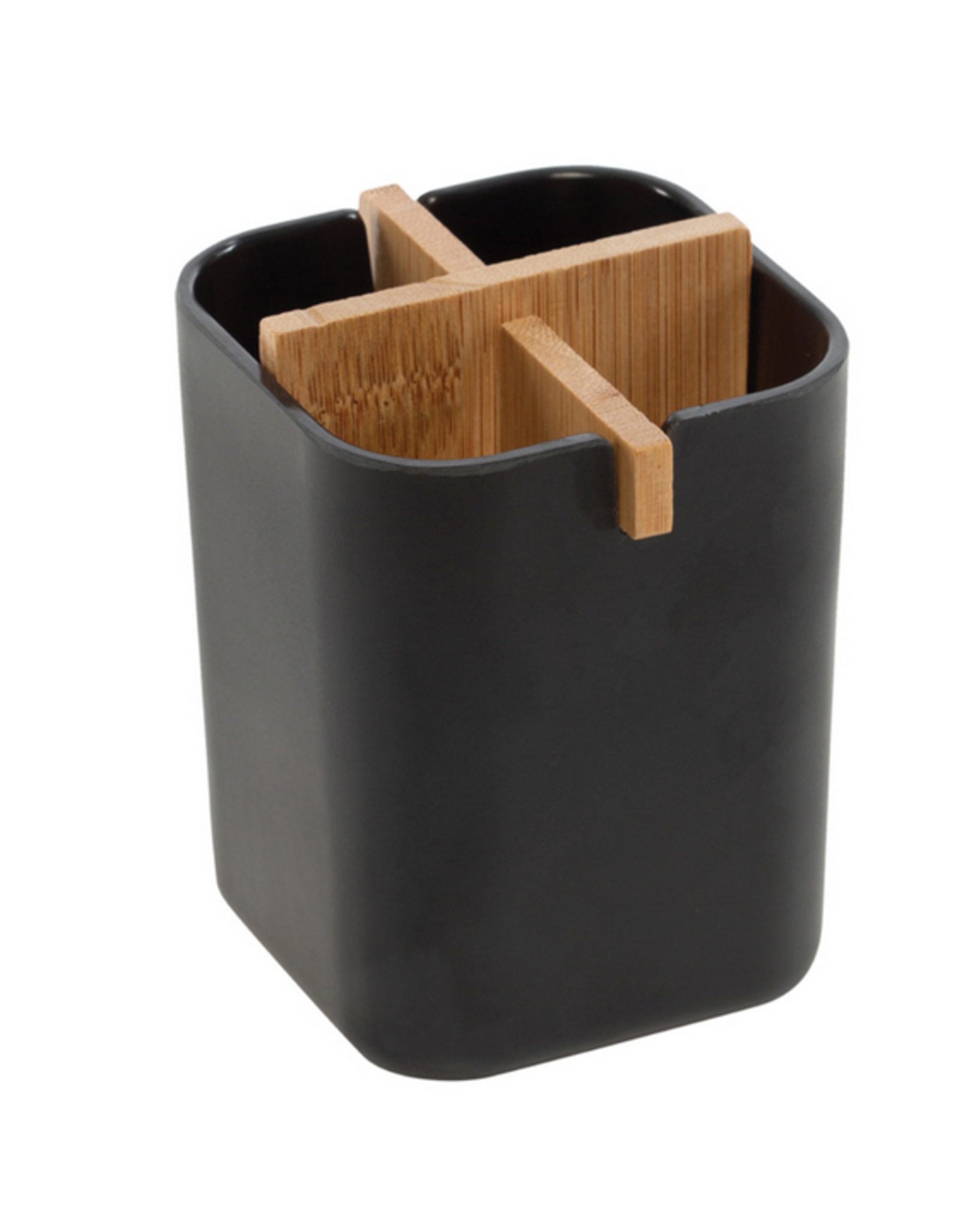 stowe makeup brush organizer, black