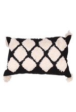 Link Tassel Cushion Cover Black