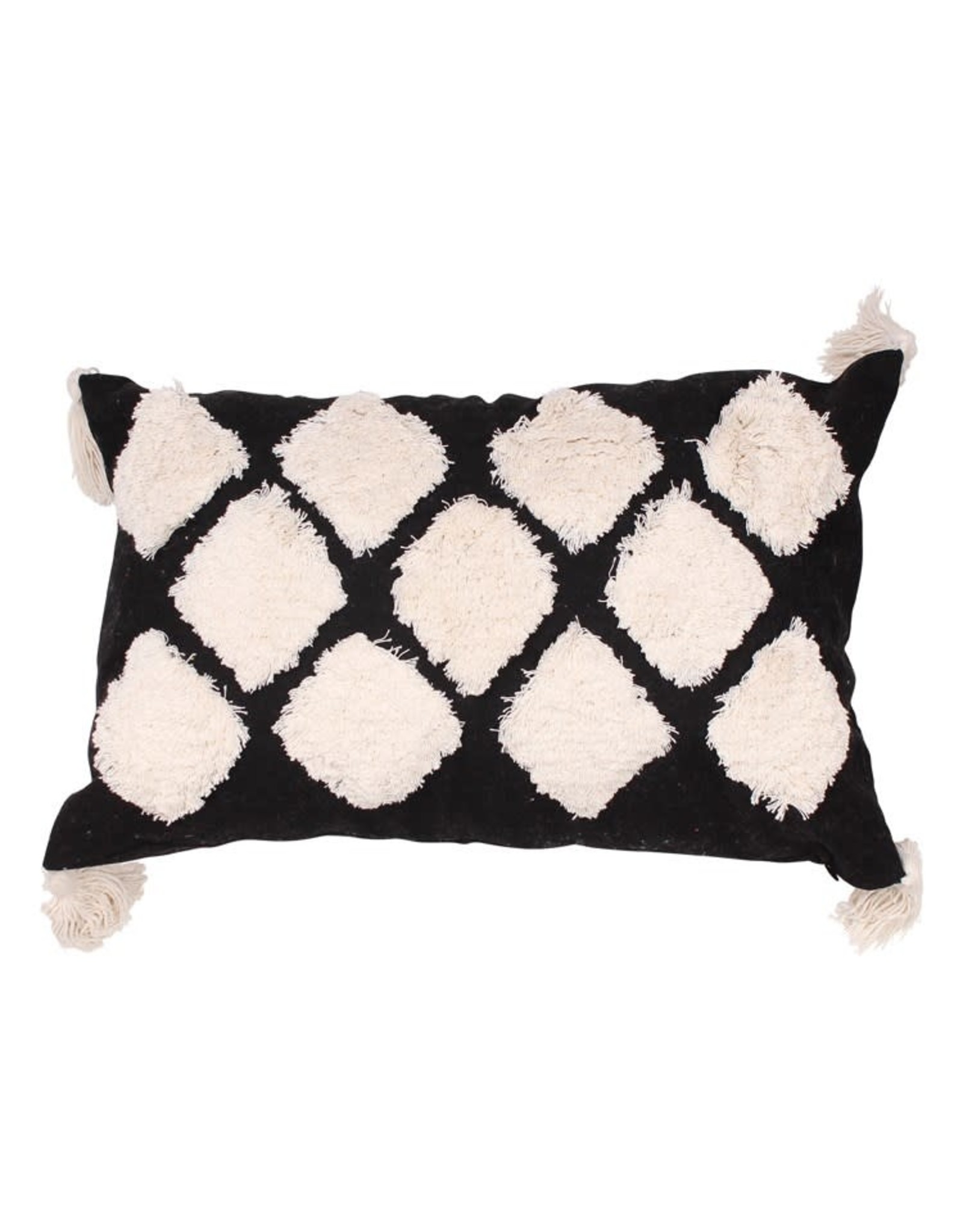 Link Tassel Cushion Cover Black