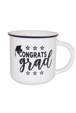 White Congrats Grad Mug