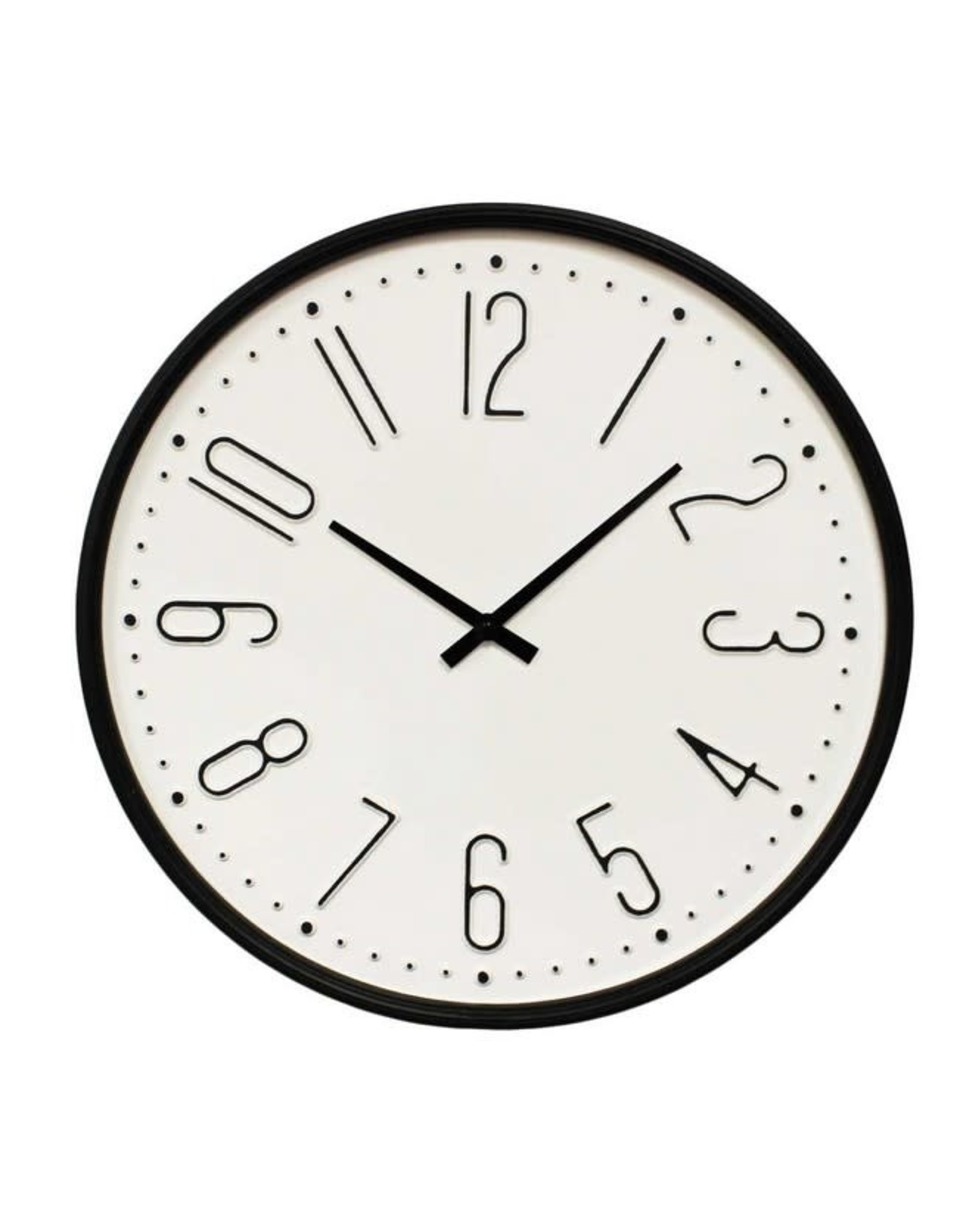 Black Framed Wall Clock
