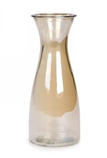 Clear yellow glass vase