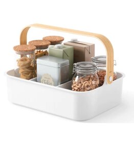 Bellwood Stackable Bin Medium - white/natural