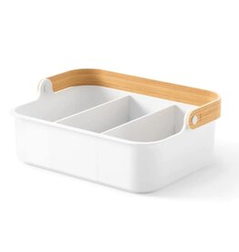 Bellwood Stackable Bin Large - white/natural