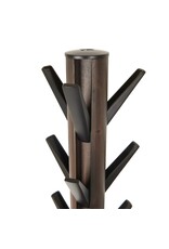 Flapper coat rack, black/walnut