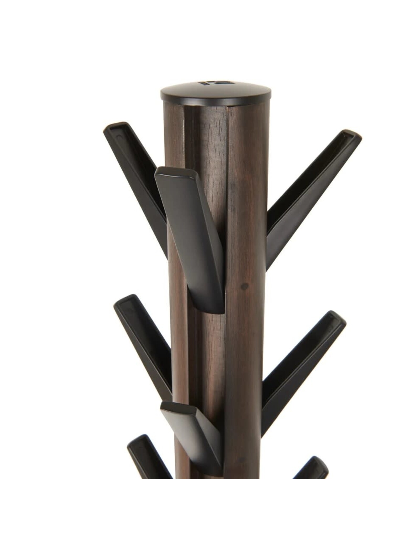 Flapper coat rack, black/walnut