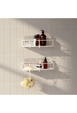 Cubiko Shower Bins, Set of 2 - White