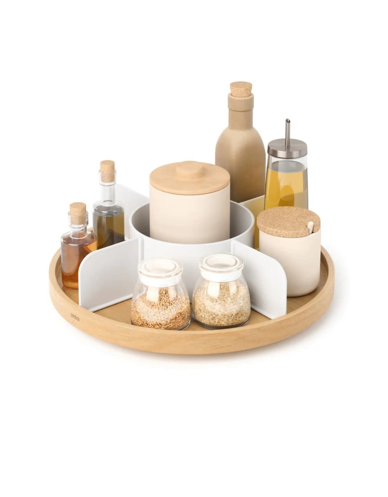 Bellwood Lazy Susan - White/Natural