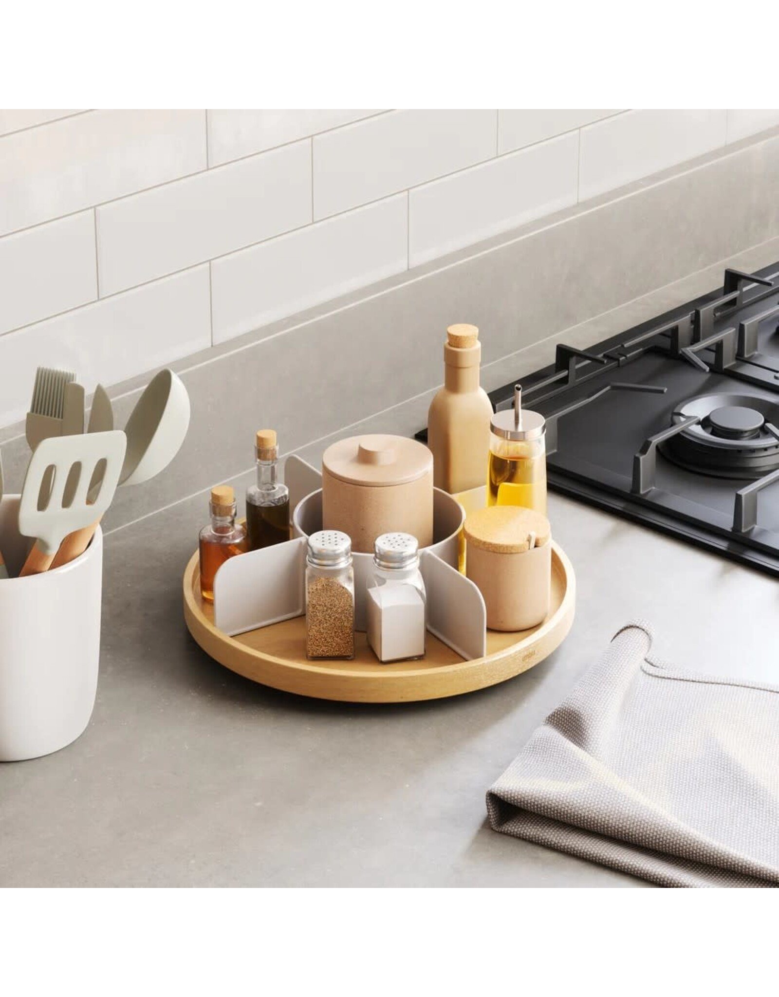 Bellwood Lazy Susan - White/Natural