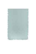 Sutton Fringe Table Runner Dusty Aqua