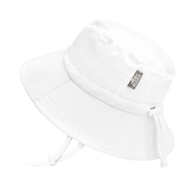 Aqua Dry Bucket Hat - White XLarge 5-12Y