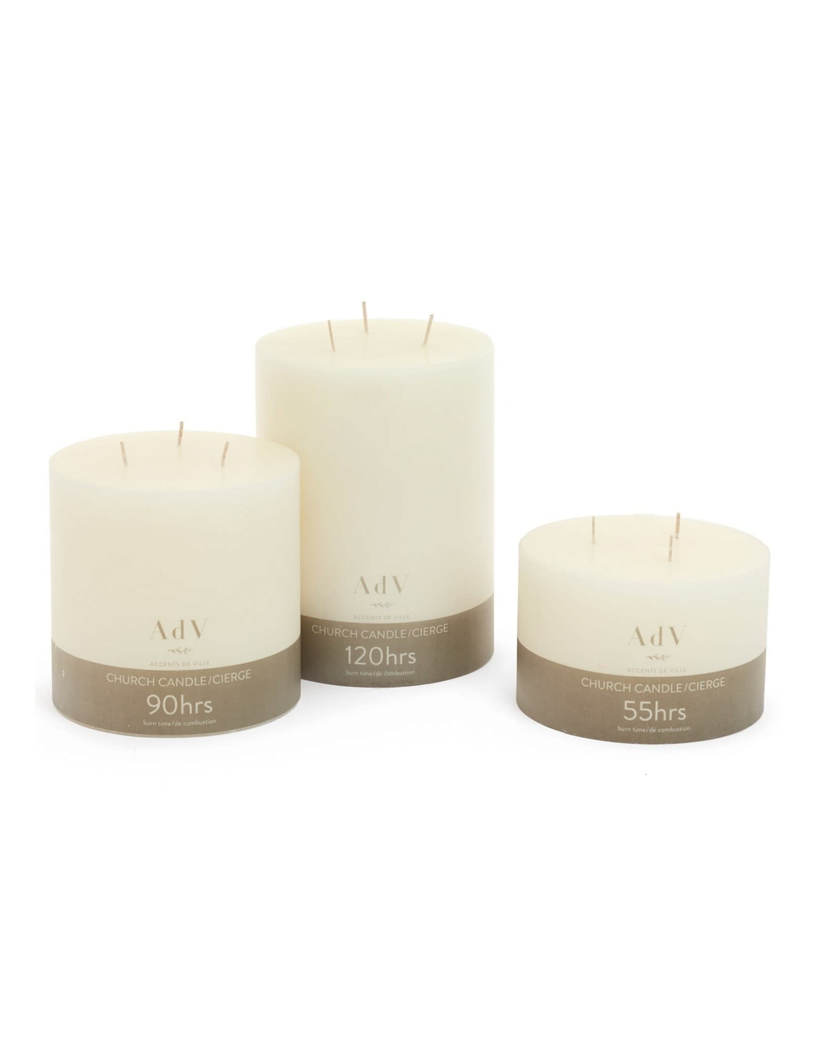ADV Candle Ivory 6"x6"