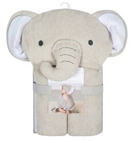 Just Born Baby Neutral Natural Leaves Elephant Bath Wrap