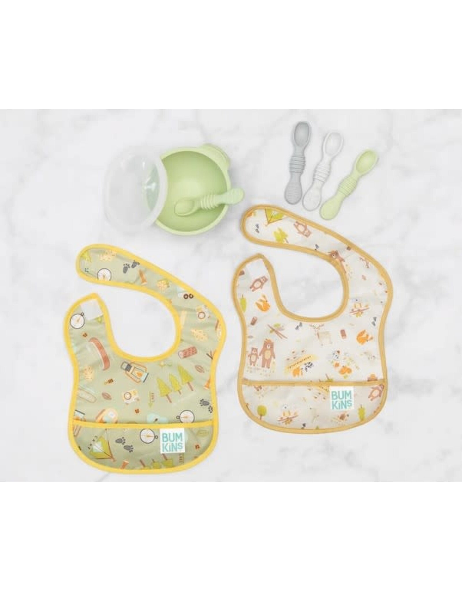 Bumkins - Starter Bib 2PK - Camp Friends/Camp Gear