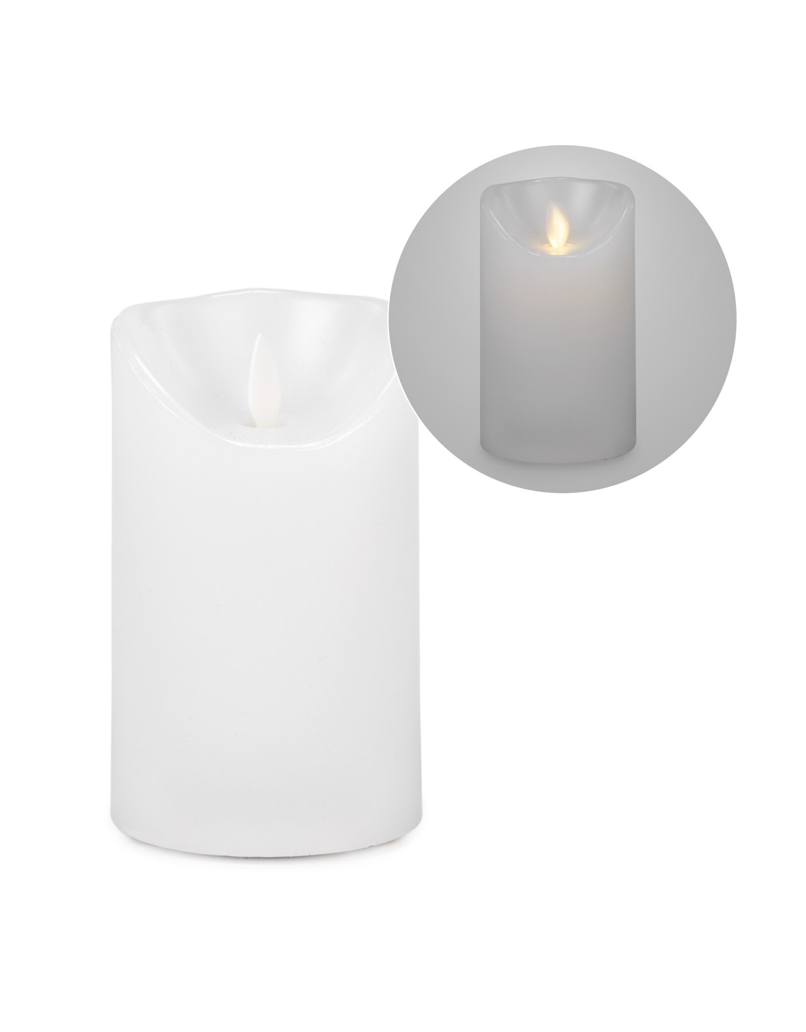 5" White led candle