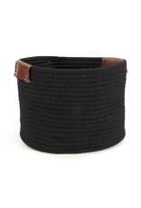 Black storage basket
