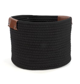 Black storage basket