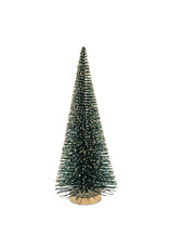Emerald Glitter Brush Tree - large