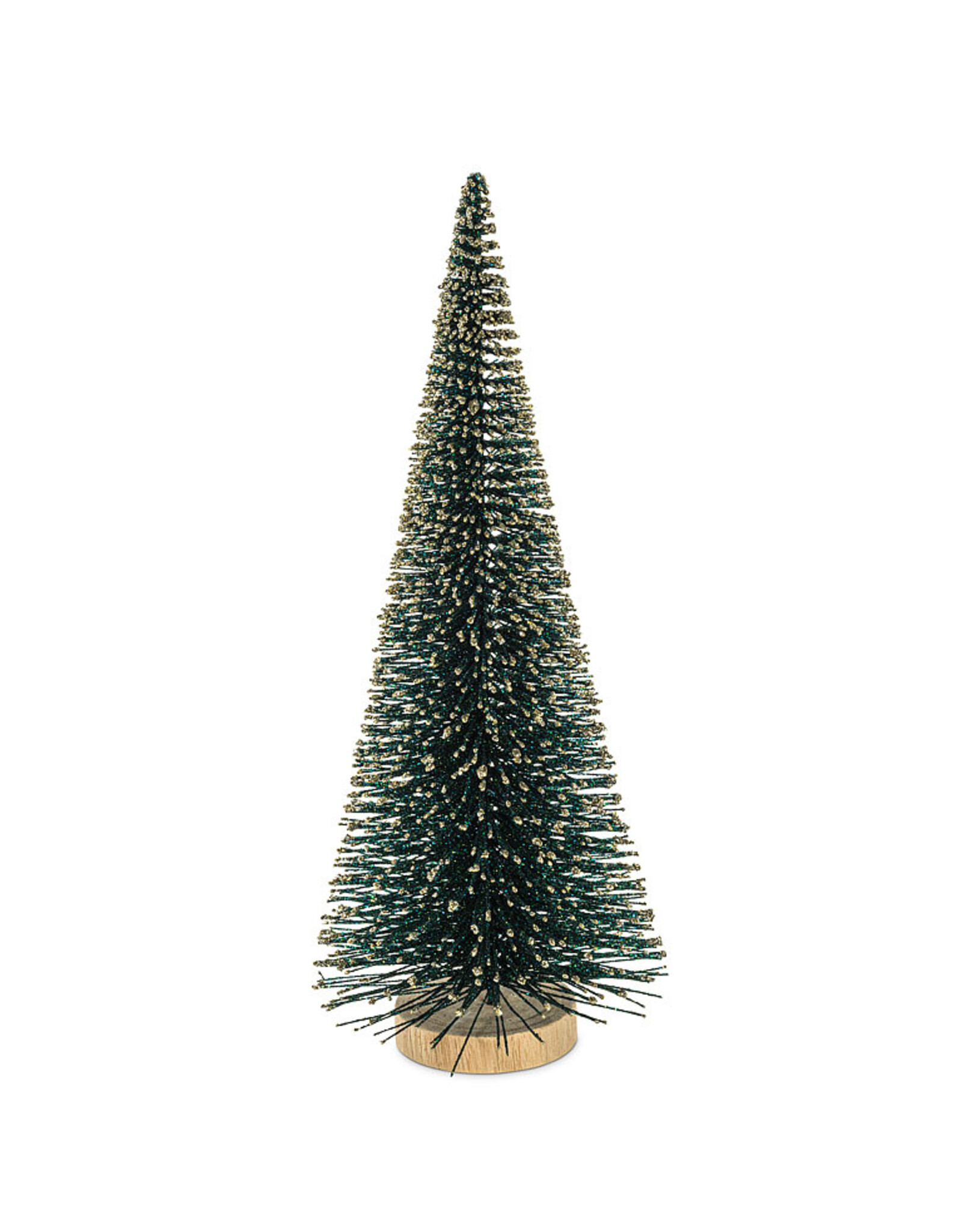 Emerald Glitter Brush Tree - large