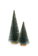 Emerald Glitter Brush Tree - large