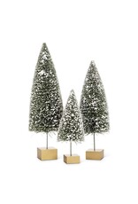 Medium Snowy Bottle Brush Tree 12"