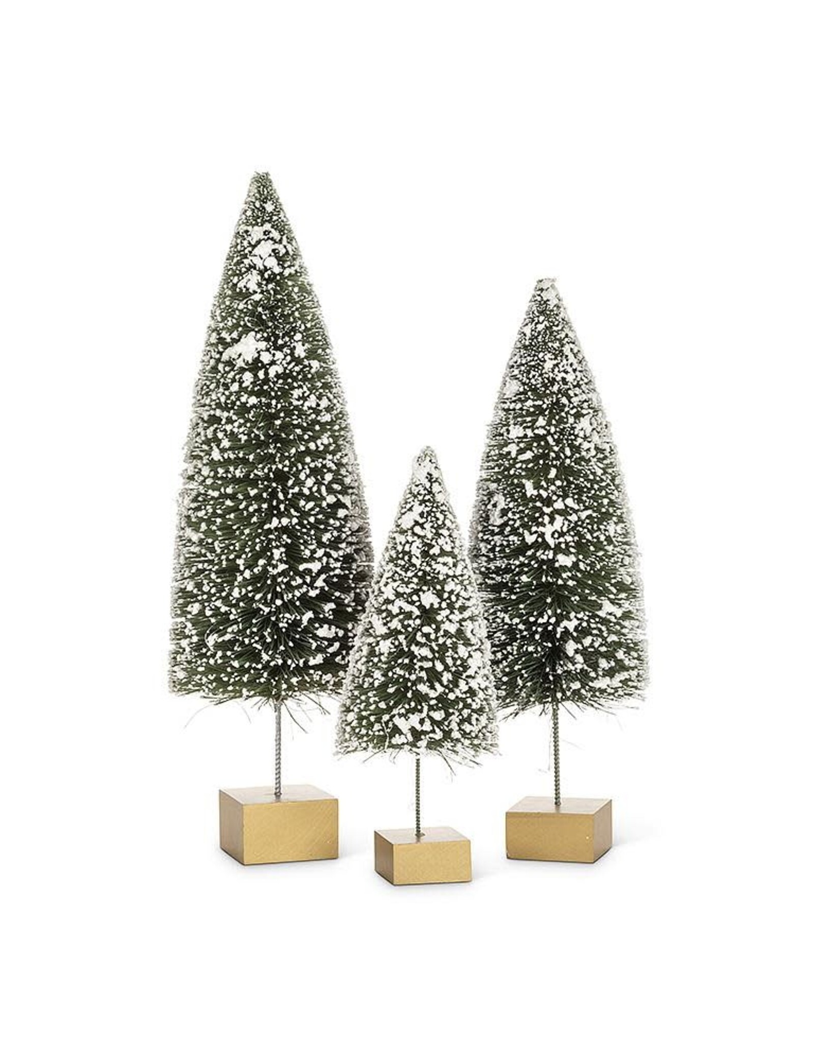 Medium Snowy Bottle Brush Tree 12"