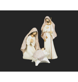 White /Ivory Holy Family, set of 3 (BOX)