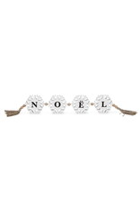 White Noel Snowflake with Tassel