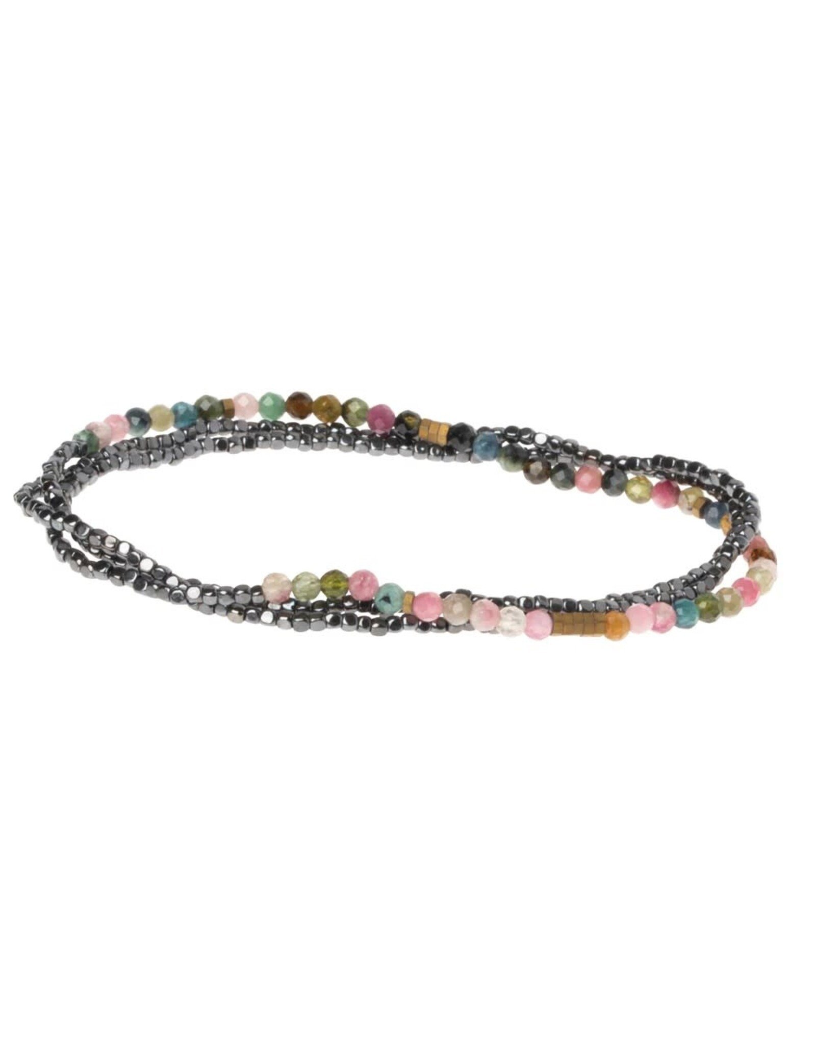 Delicate Stone - Tourmaline / Hematite