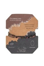 Delicate Stone - Tourmaline / Hematite