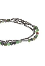 Delicate Stone - Ruby + Zoisite