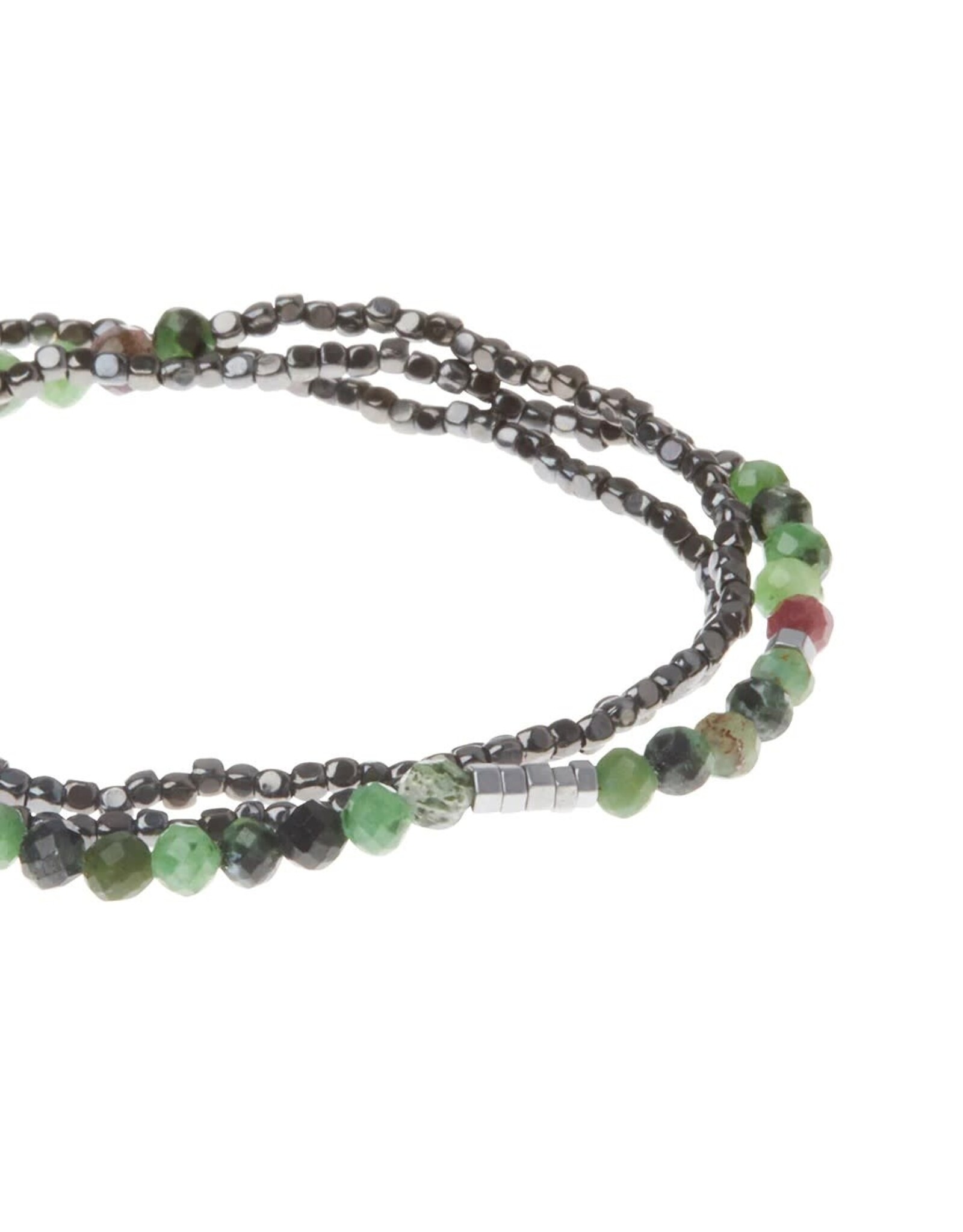 Delicate Stone - Ruby + Zoisite