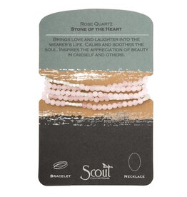 Stone Wrap - Rose Quartz/Silver