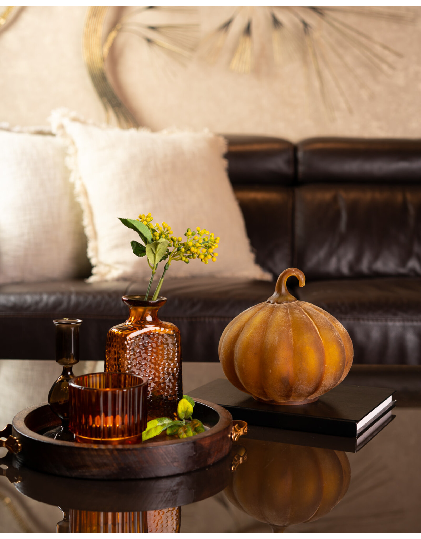 Ara Glass Pumpkin Yellow