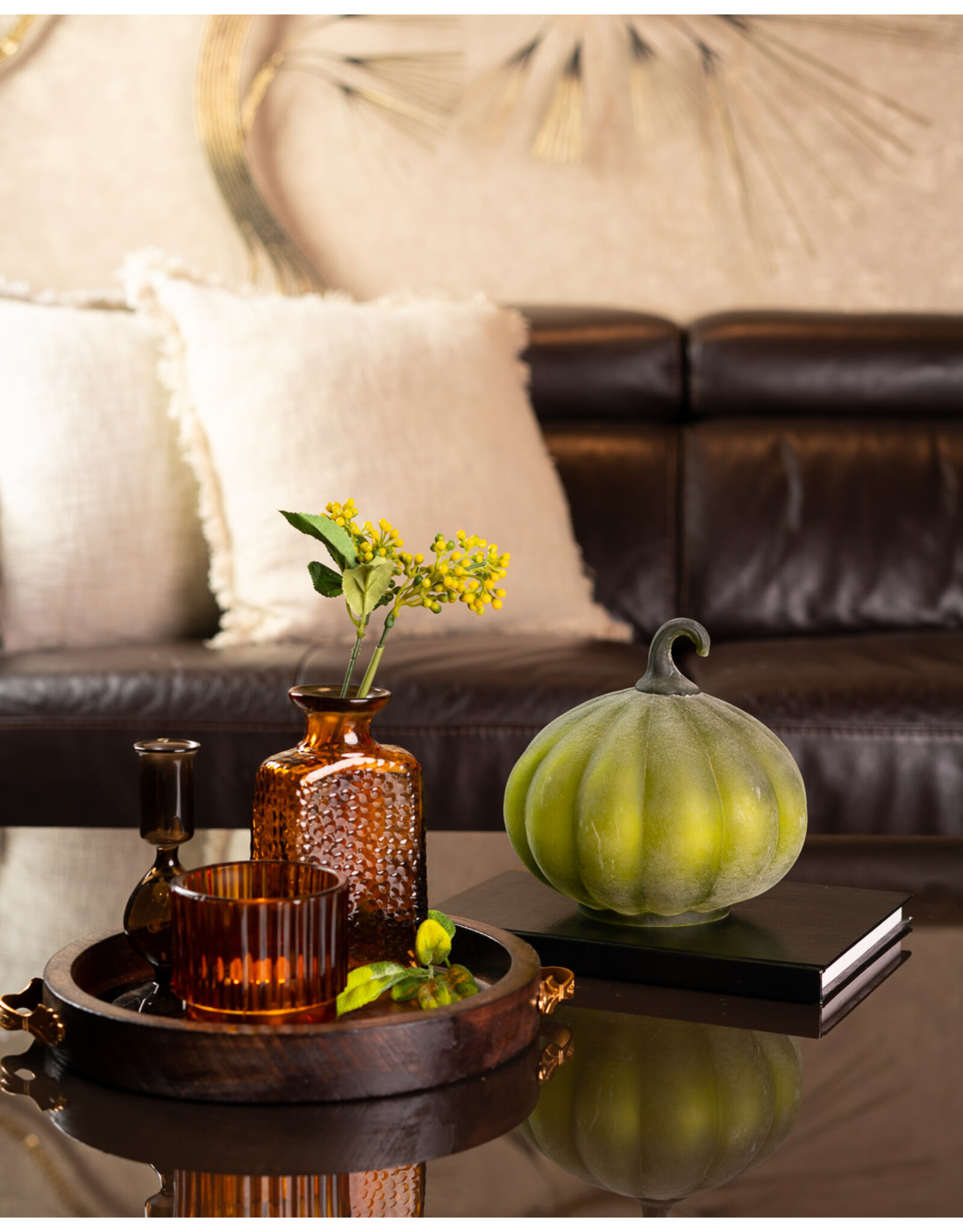 Ara Glass Pumpkin Green