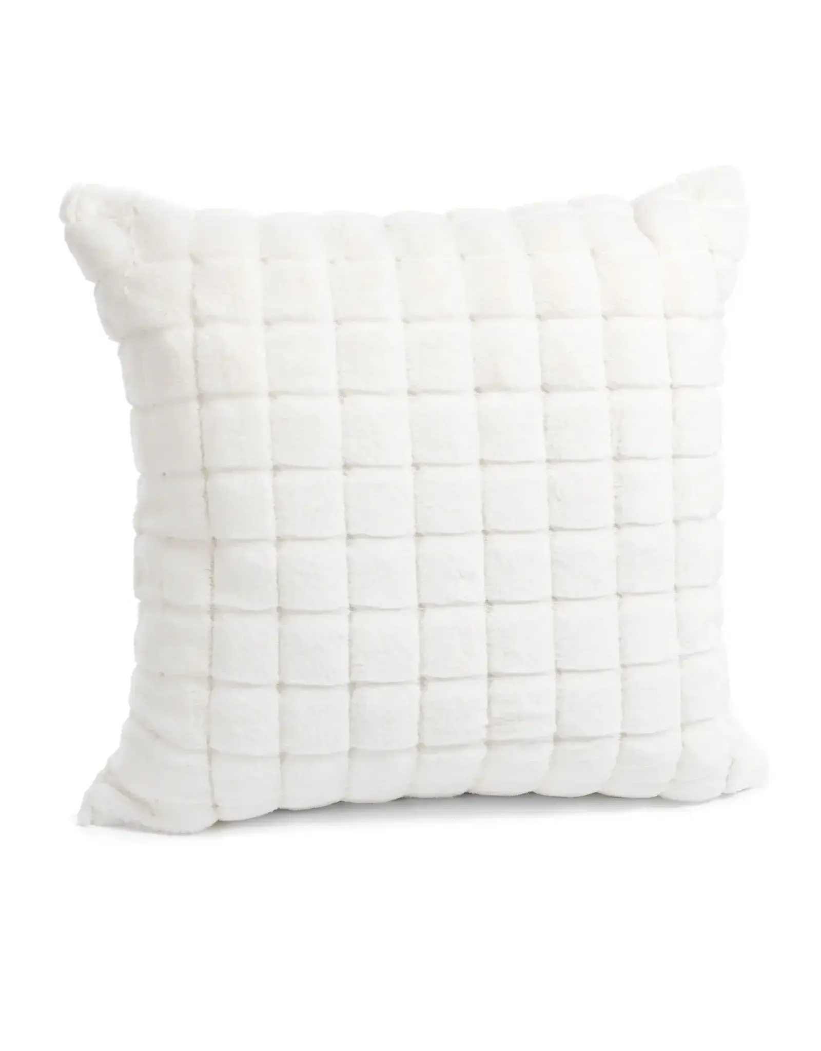 Faux Rabit Fur Cushion - Cream