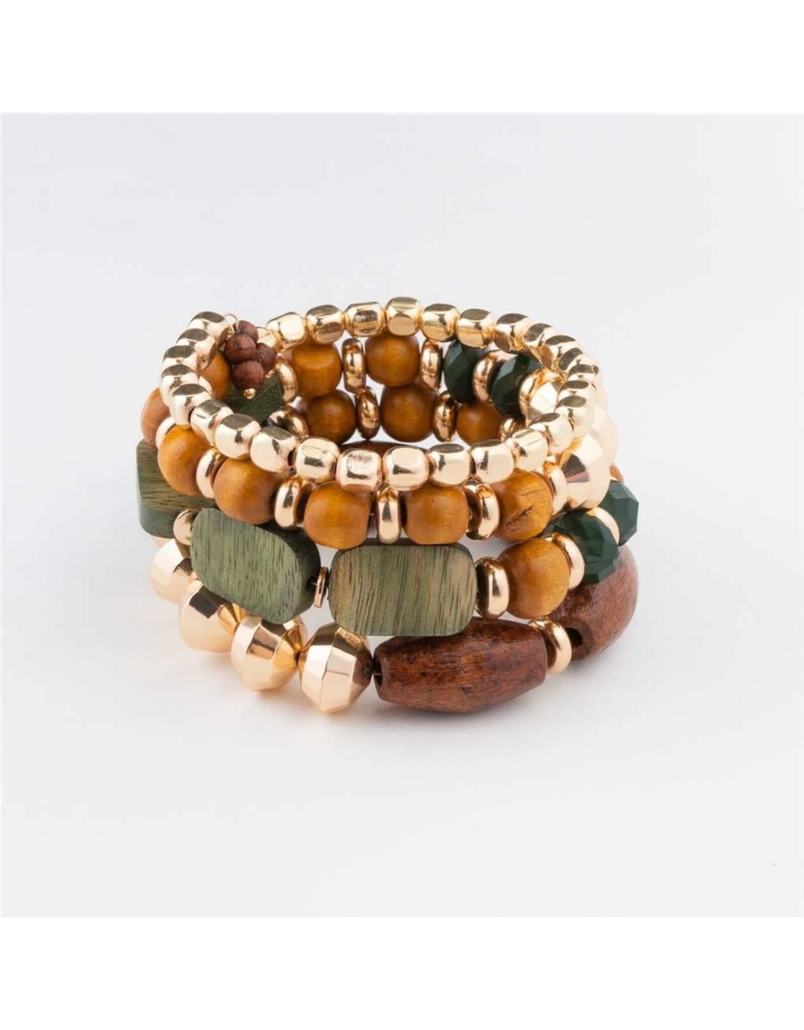 Beaded coil bracelet best sale