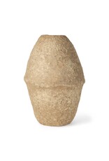 Rundal Large Paper Macher Vase - Beige