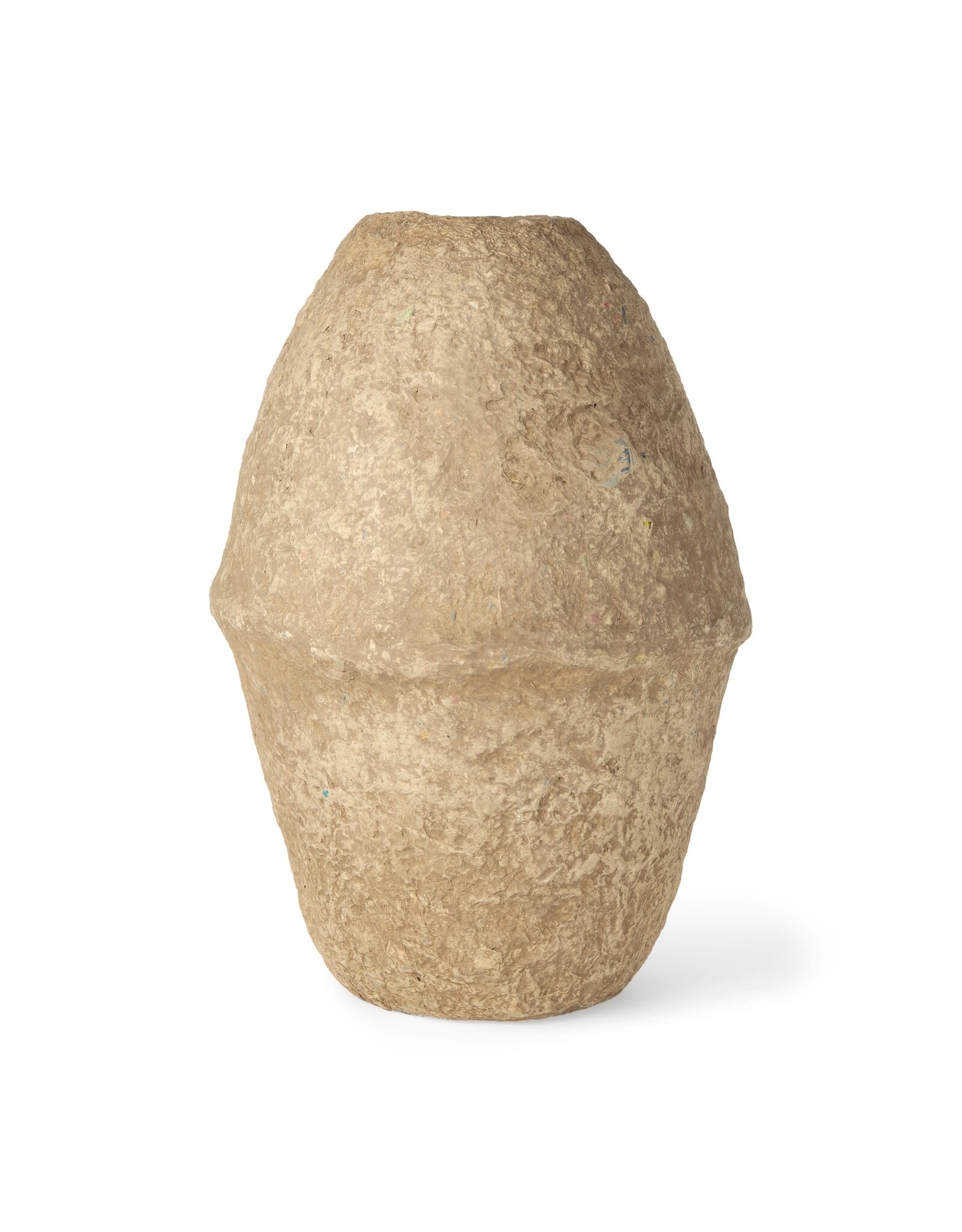 Rundal Large Paper Macher Vase - Beige