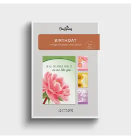 Happy Birthday - Classic Florals - 12 Boxed Cards