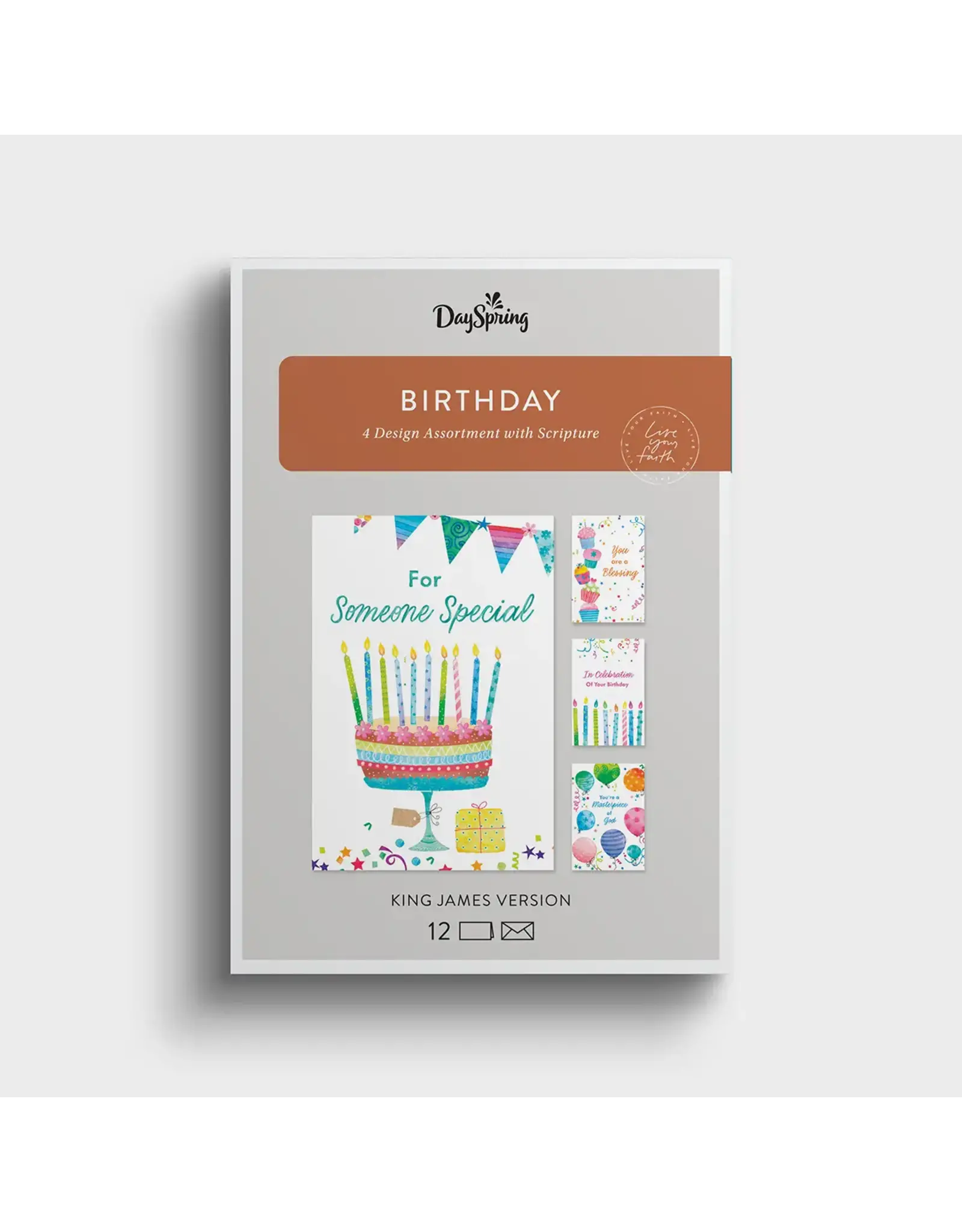 Birthday - A Masterpiece of God - 12 Boxed Cards, KJV