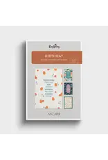 Happy Birthday - Floral Design - 12 Boxed Cards